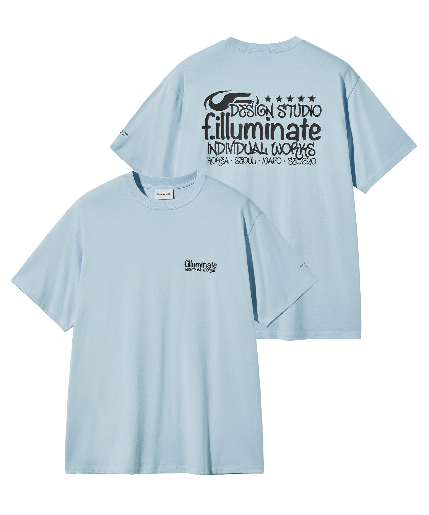 Illuminate Nutty Bag Print T-Shirt - Sky Blue Sky Blue/M