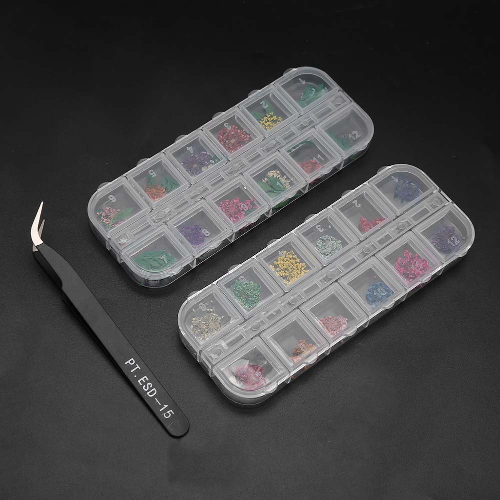 Dried Flower Nail Decoration Manicure Crafts DIY Nail Art Decoration Accessories