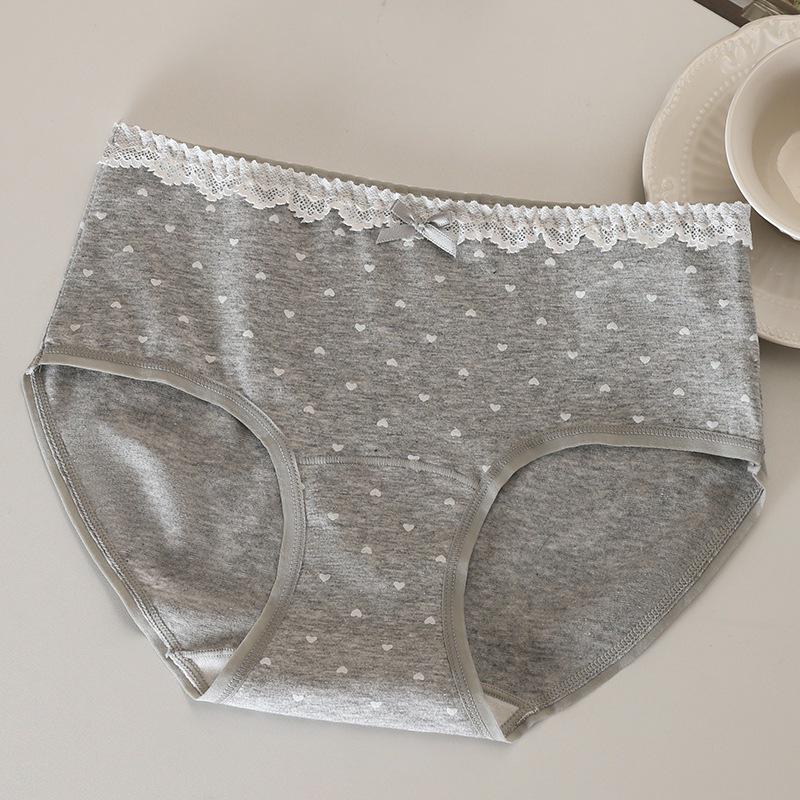 10A Antibacterial Floral Mid-Rise Women's Cotton Briefs with Extended Breathable Crotch