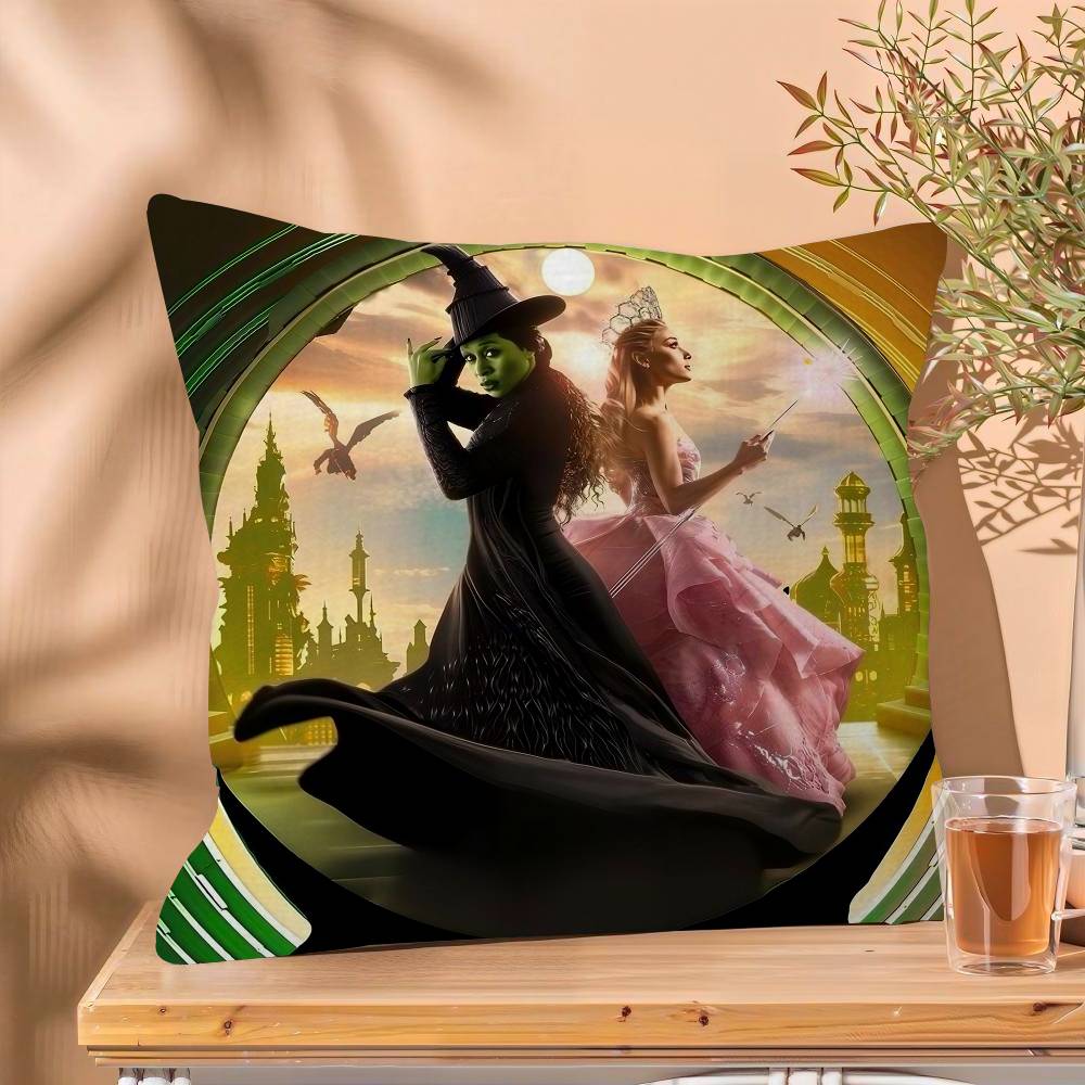 Wicked Movie Pillow Cover Design cushion Cover decor Holiday Decorati