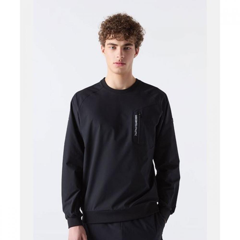 

Descente Training Карманный тканый свитшот черный BLK0BLACK/100