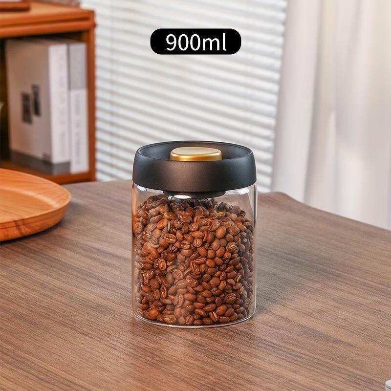 Tirona High Borosilicate Glass Vacuum Storage Jar