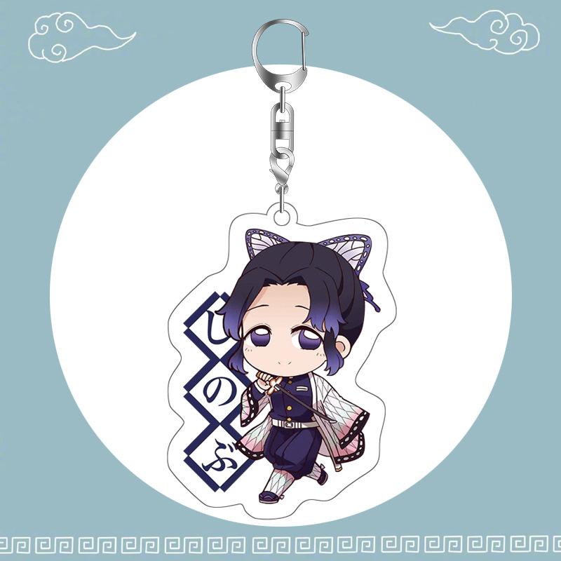 Demon Slayer Keychain Anime Acrylic Charm 6cm Height Double Sided HD Print Dropshipping Accessories Merchandise Cosplay Gift 6cm