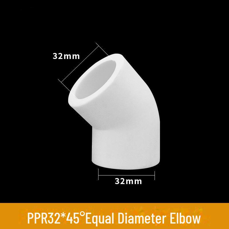 Brand Style Thickened PPR Pipe Fittings: Hot Melt PPR Equal Diameter Elbow, Direct Reducing Tee, 4 Points, 6 Points, 1 Inch.