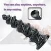 Unisex 28cm Long Threaded Anal Dildo Rotating Screw Probe