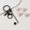 Baseball Volleyball Beaded Keychain Sport Themed Keychain Key Holder Keyring Accessory for Bag Charm Keychain Decoration