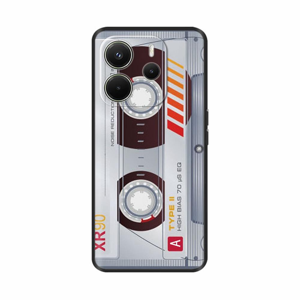 For Xiaomi Redmi Note 14 4G Case Luxury Painted Cover Black Silicone Phone Case For Redmi Note 14 Fundas note14 4G Soft Bumper