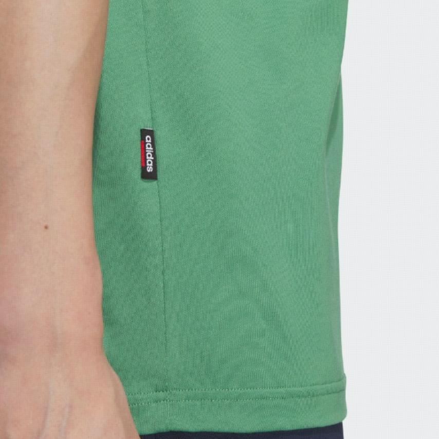 Adidas SS24 Sports Lifestyle Series Loose Fit Casual Short Sleeve T-Shirt Unisex Tops Green JD0344