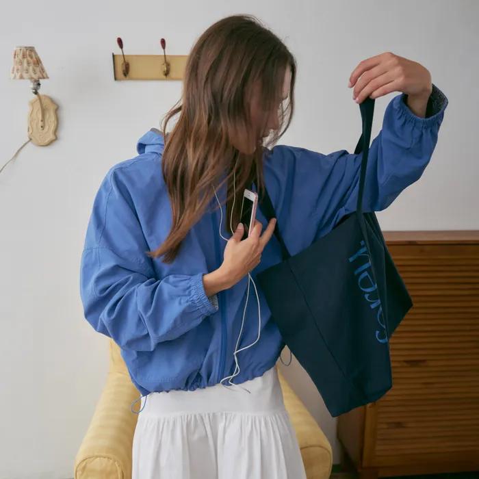 (3rd) Bloom Slogan Eco Bag (Navy)