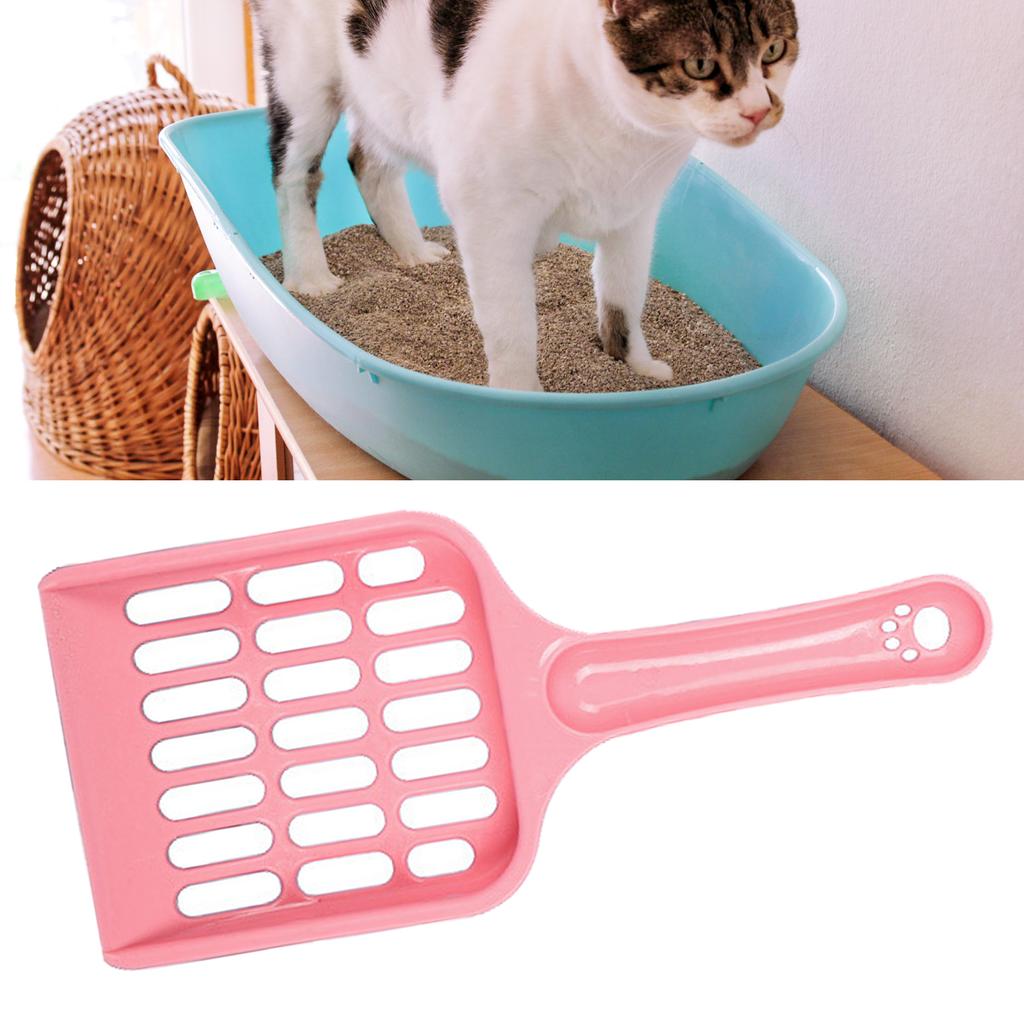 Cat Litter Scoop Hollow Grid Sy Filtering Kitten Litter Shovel PP Plastic Cat Poop Sifter