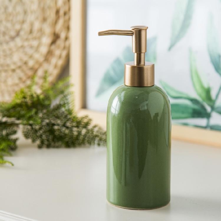 Ceramic Soap Dispenser Bathroom Hand Sanitizers Container Shampoo Shower Gel Press Bottle