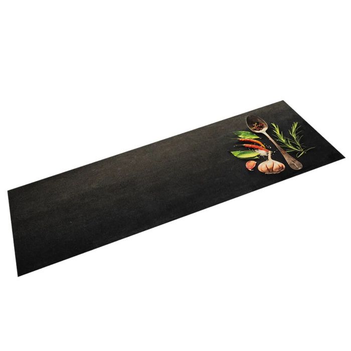 Kitchen Mat - vidaXL - 4005611 - Spice Print - 150x45 Cm - Machine Washable