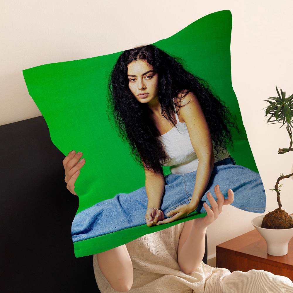 Singer C-Charli X-Xcx Pillow Cover For Bedroom Room And Living Room Sofa Decorative Cushion Cover