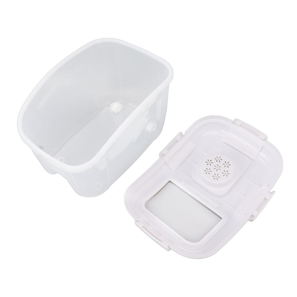 Rice Storage Box with Clear Cover Insect Proof Large Capacity Perfect Sealing Food Storage Container for Home