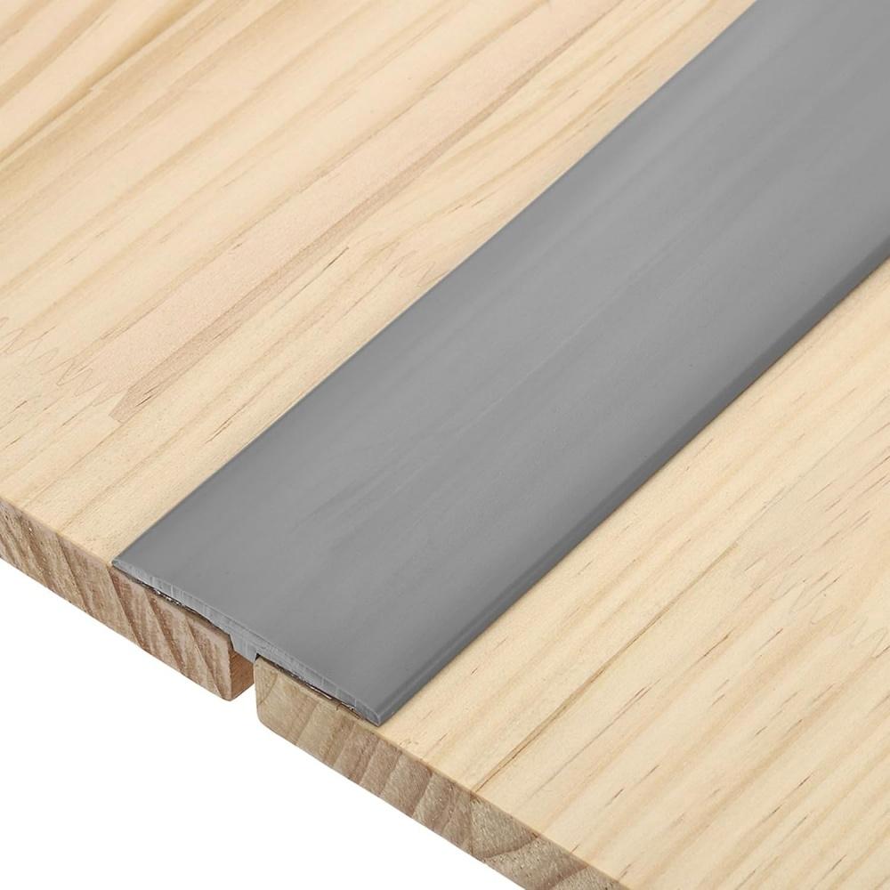 1pc 39.37inX1.97in Carpet To Tile Floor Transition Strip Self Adhesive T-Molding Threshold Cover Wood Grain Edging Trim Strip