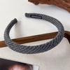 Autumn & Winter Korean Style Vintage Wool Twill Headband for Elegant Outings