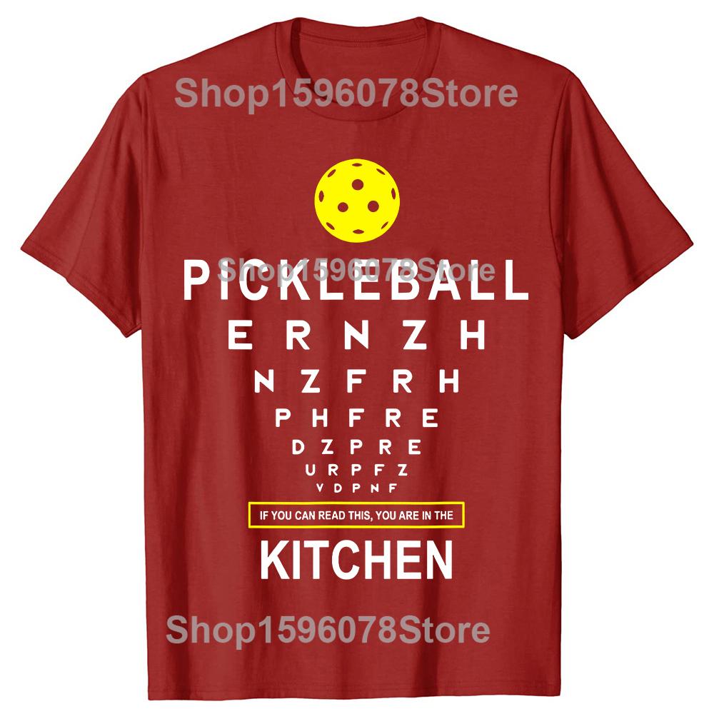 

Funny Pickleball If You Can Read This Kitchen Joke Tshirts Men 100 Cotton Loose Oversized Crewneck Collar Hip Hop T Shirt S