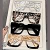 1 Set of 4 Women's Classic Box-Style Multi-Colored Fashion Glasses Suitable for Decorating Office Attire, Perfect for Gifting to Family and Fr
