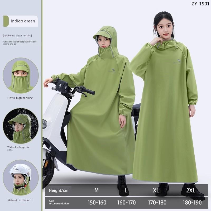 Impermeabile per Scooter Elettrico, Stile Adulto Donna, Impermeabile Lungo a Copertura Totale per Persona Singola, Antitempesta, Nuovo Modello 2026, Specializzato per il Ciclismo