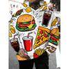 Fashion Versatile Men's Food Printed Hoodie Casual Comfort Hoodies Sweatshirts Men’s