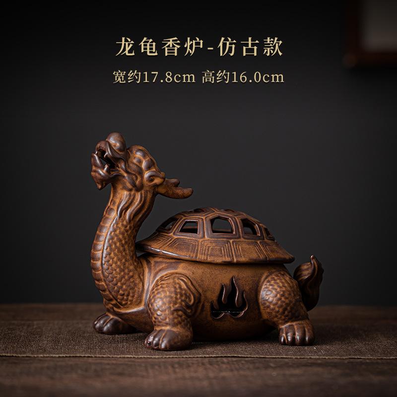 

Пепельница-Драконья Черепаха Большой Керамический Держатель для Спиралей Антикварная Глазурь Домашний Декор Дзен Медитация Ароматерапия