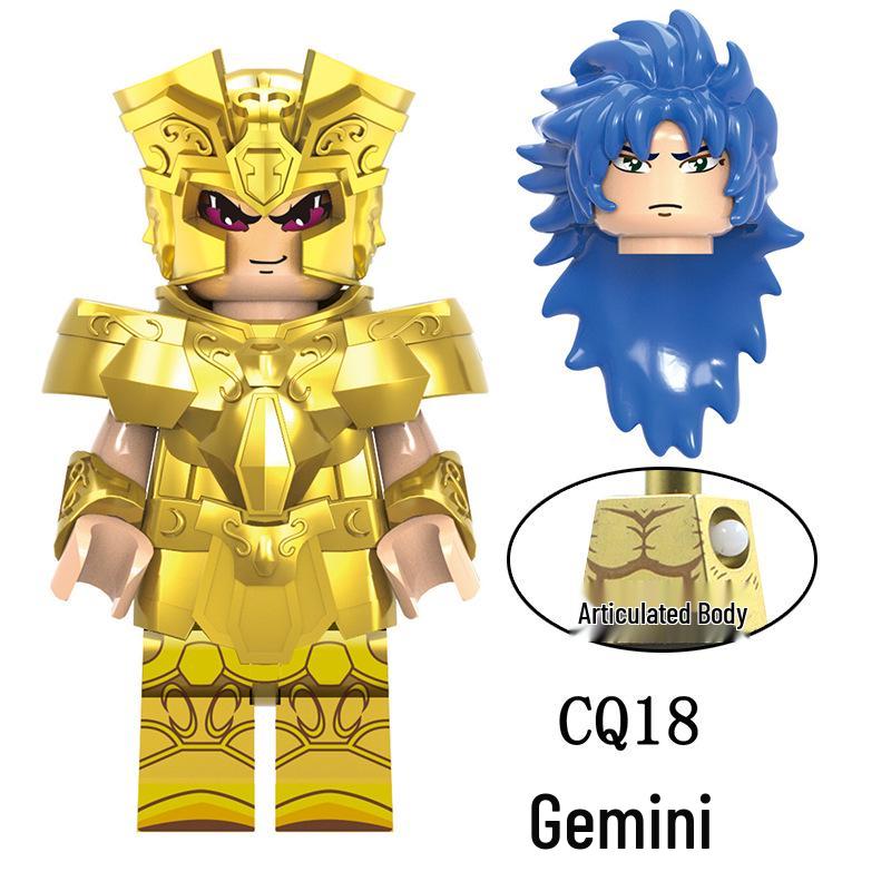 

Gold Saint Seiya Zodiac Minifigure Building Block Toy CQ11-16 CQ17-22
