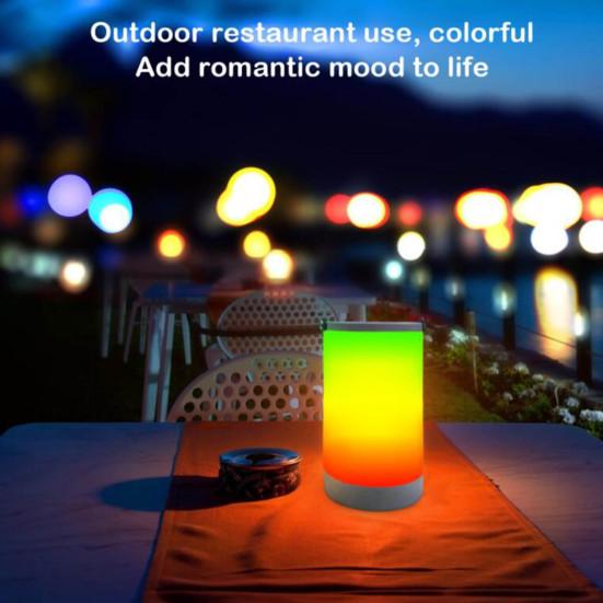 AMZ LED Night Lamp Brightness Adjustable Memory Function Fingertip Control Symphony Mode Rechargeable RGB Color Change Night Light Hanging Lantern