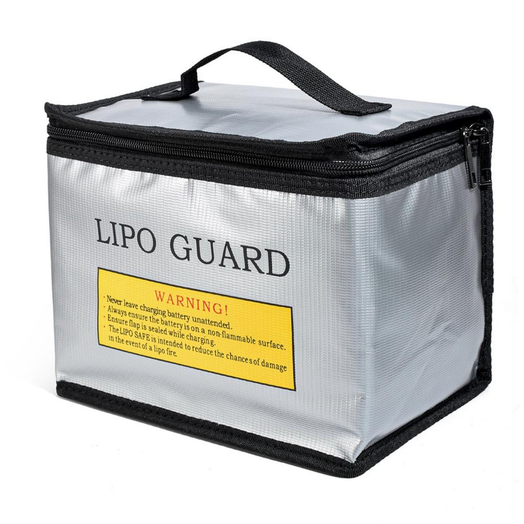 Tear Resistant Fireproof Pouch with Charging Access Port Secure Storage Solution for Lithium Batteries Home Office