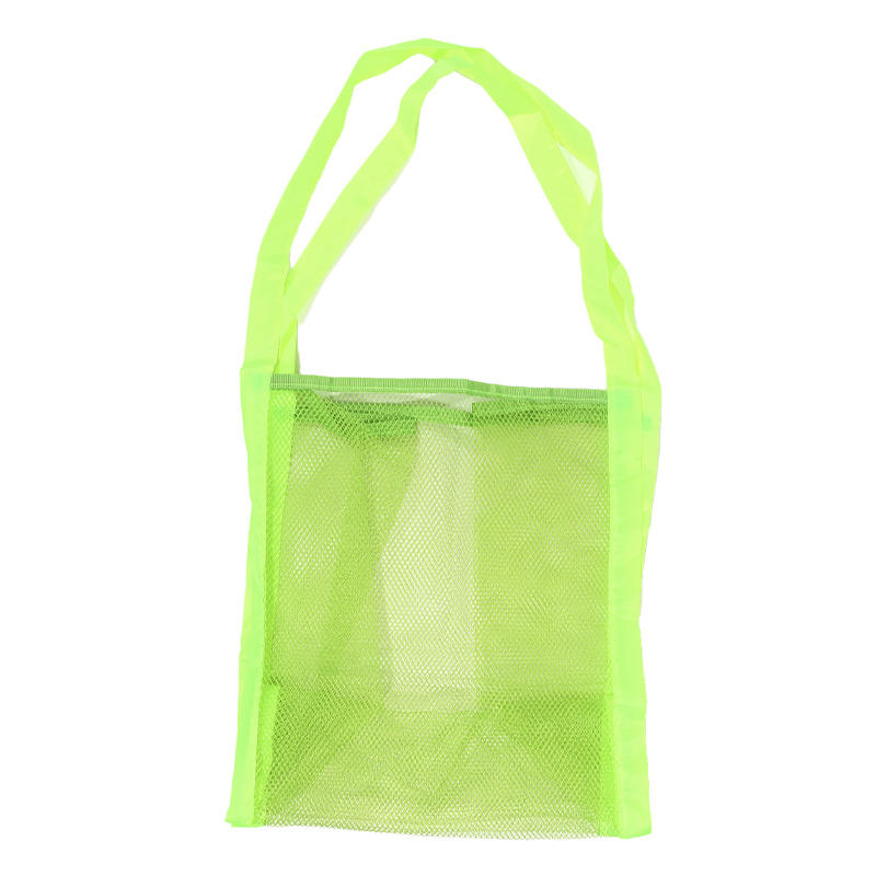 

Summer Fashion Mesh Handbag Picnic Beach Bag Women Transparent Swim Storage Large Capacity Shopping Pack флуоресцентный зеленый