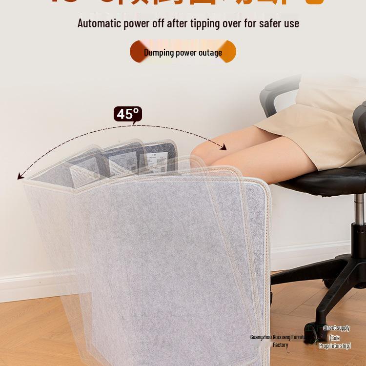 Gemütliche Büro-Schreibtisch-Heizmatte mit Zeitschaltuhr für Füße, Beine & Knie