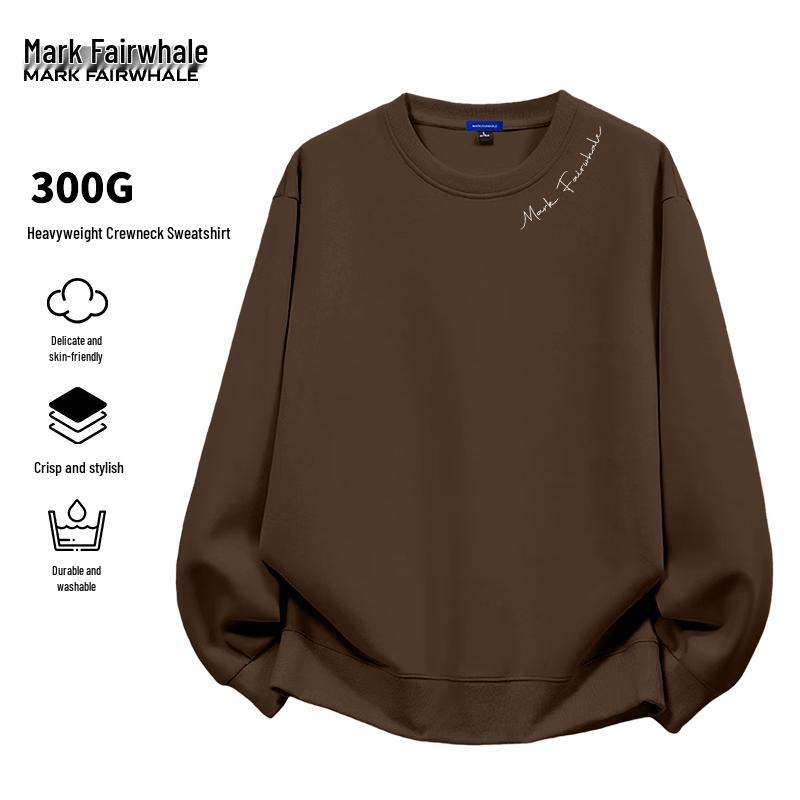 MARK FAIRWHALE Men's American Style Crew Neck Sweatshirt