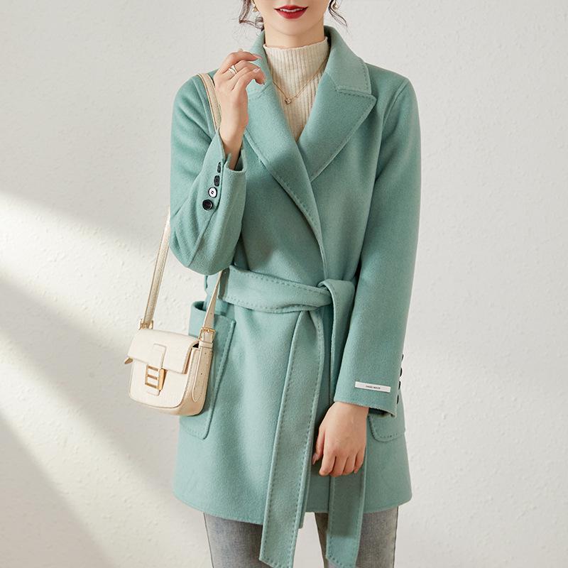 

Пальто средней длины двустороннее шерстяное в стиле Хепберн для миниатюрных, коллекция Весна 2025 S (80-105 lbs)