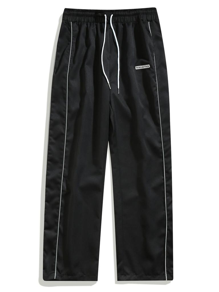 Men's Retro European High Street Trend Joggers - Autumn Casual Woven Pants