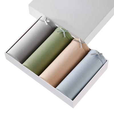 Baumwoll-Taillenunterwäsche für Damen, atmungsaktive und minimalistische Unterwäsche, antibakterielle Slips, verpackt