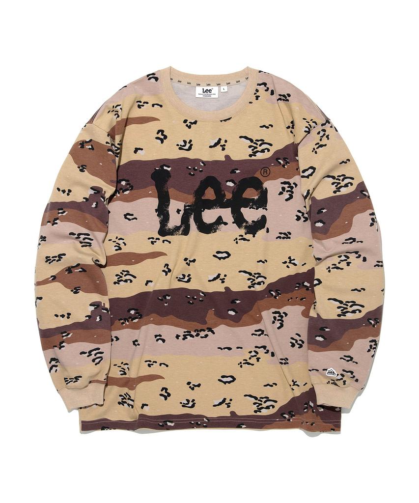 LEE Spray Logo Long Sleeve T-Shirt Camouflage
