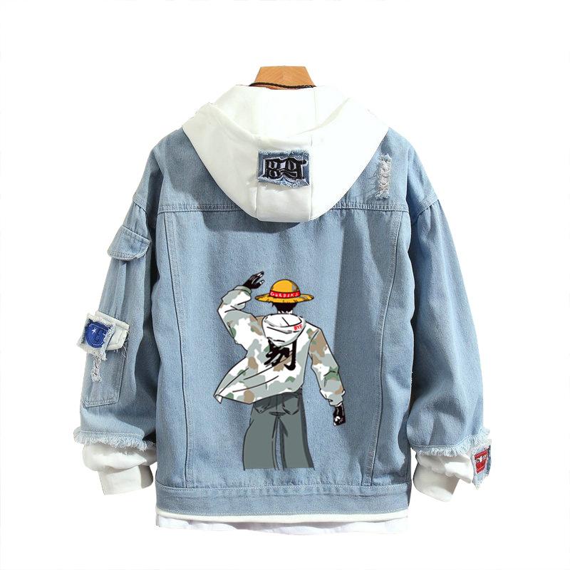 Aot Blue Jacket Denim Hoodie Aot Denim Jacket Attack On Titan