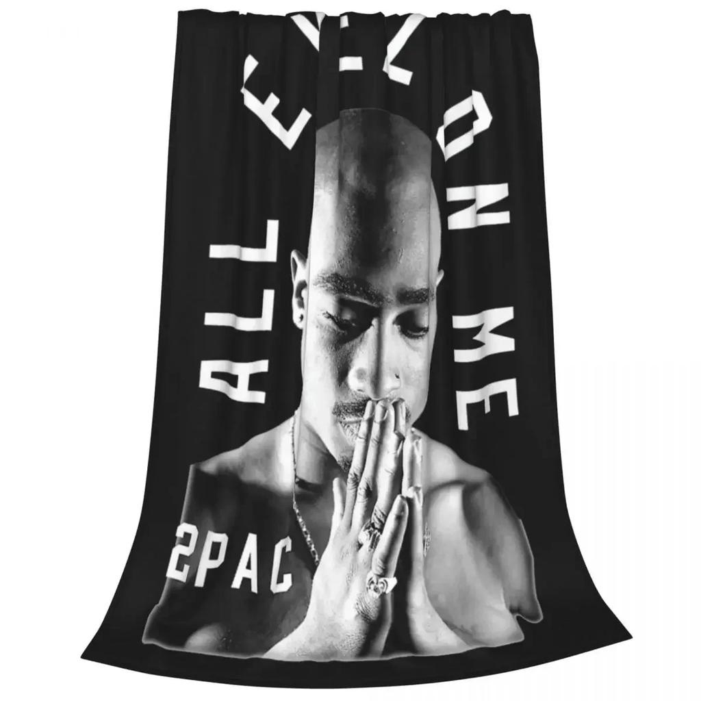 Tupac 2pac Against Life Plush Blanket Hip Hop Vintage Throw Blankets for Sofa Bedding Lounge 200x150cm