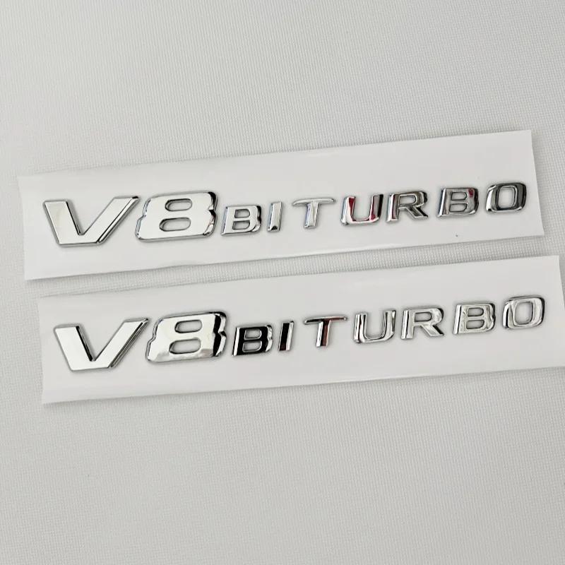 3D Schwarze C63S Logo Buchstaben V8 BITURBO Plakette Auto Heck Stern Aufkleber Kofferraum AMG Emblem Für Mercedes Benz AMG W205 C205 Zubehör
