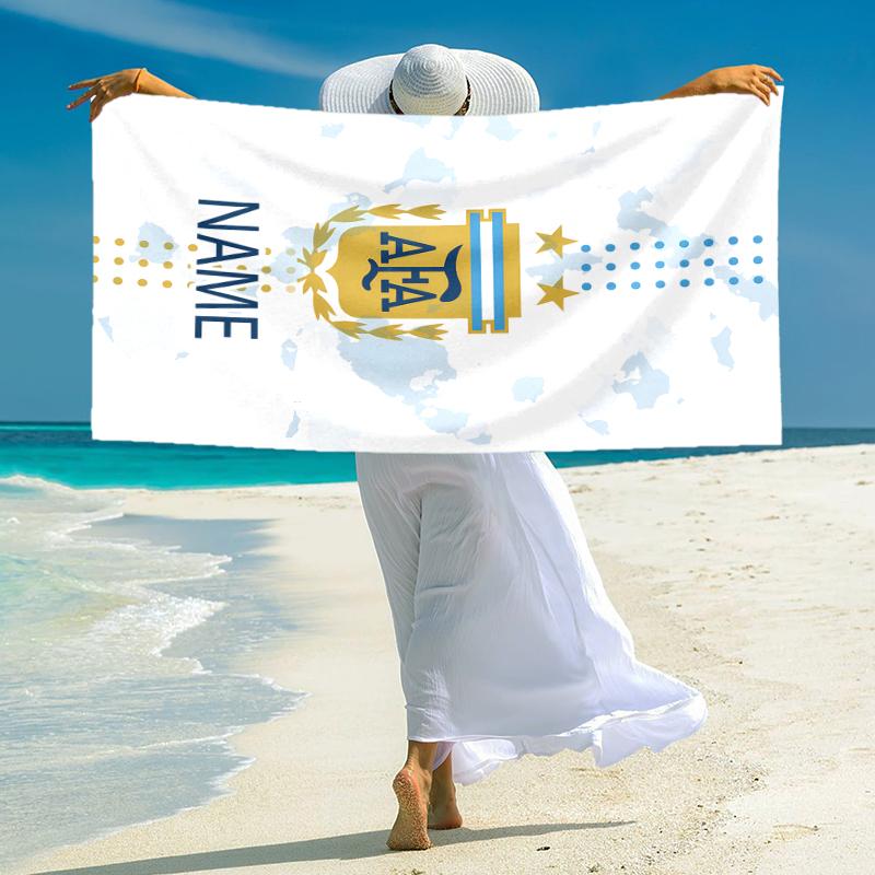 Personalized Springboks Rugby Team Beach Towel Microfiber Beach Towel Thin Absorbent for Beach Swimming Yoga Bath Sports. 0910177
