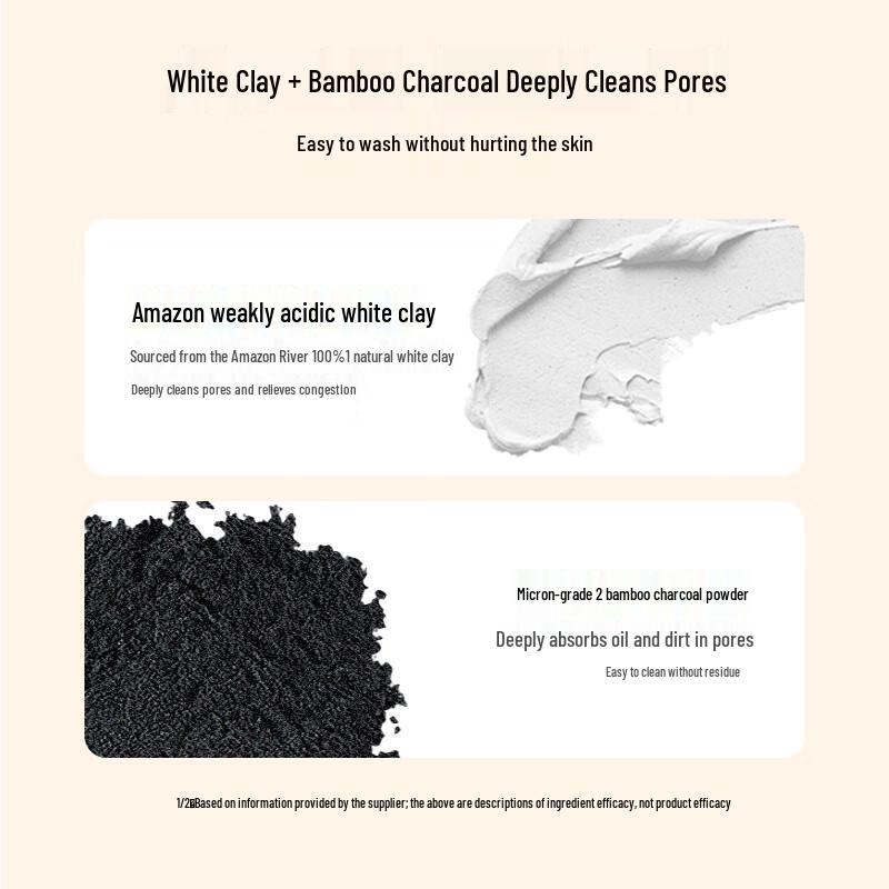 Genlese Amino Acid White Clay Dual-Tube Facial Cleanser