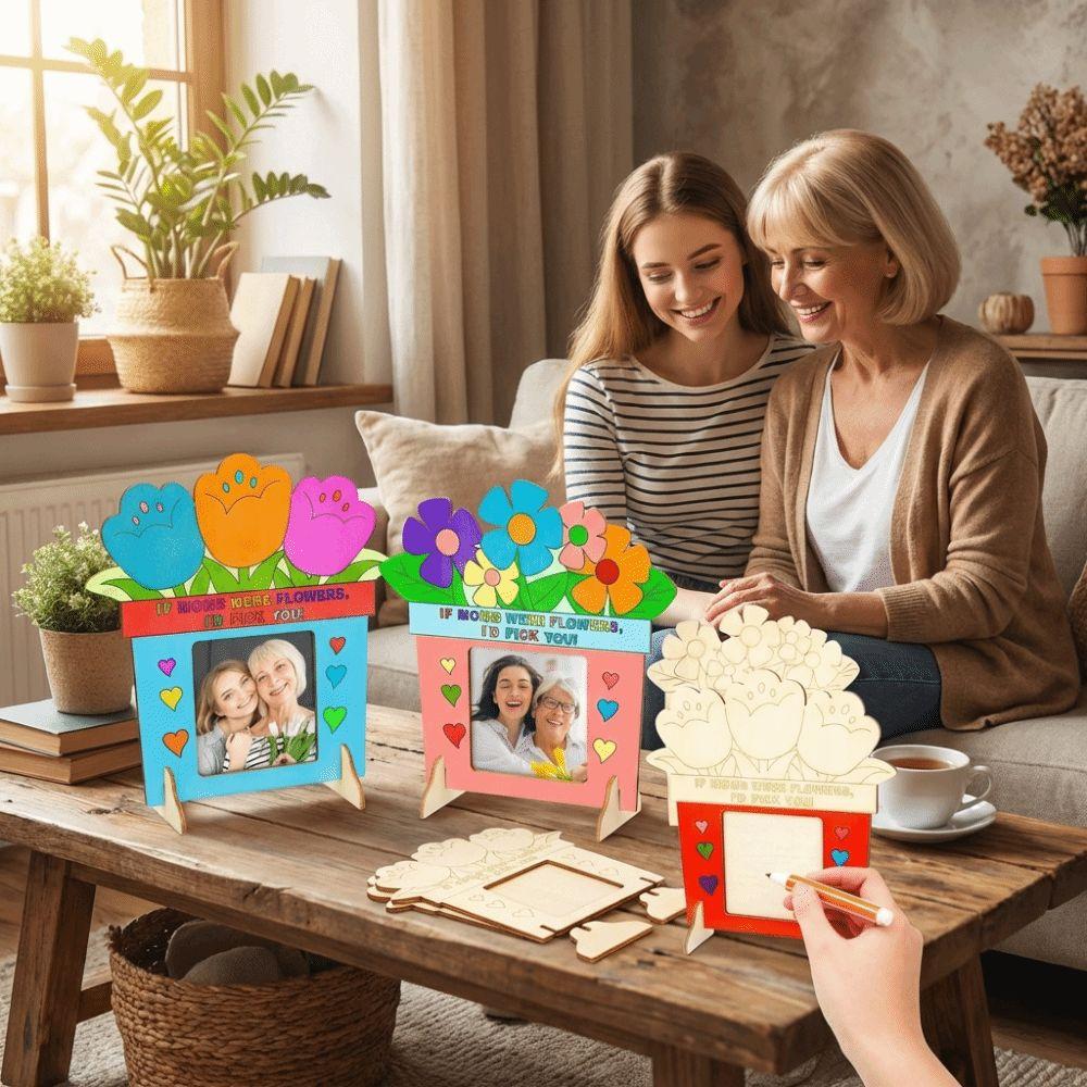 Unfinished Wooden Picture Frame Handmade Art Mother's Day Frame Poster Frame  Classroom Activities