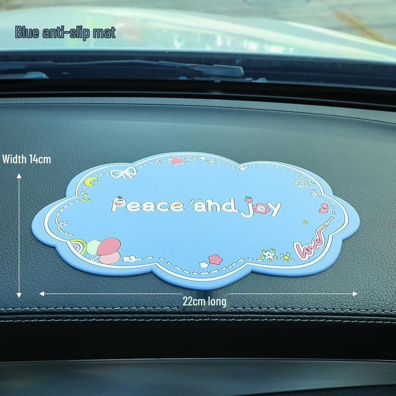 Car Center Console Non-Slip Cartoon Ornament Pad for Mobile Phones