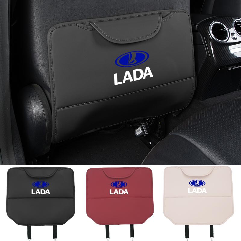 Car Seat Anti-Kick Pad Seatback Storage Protector Cover Accessories For Lada Vesta Niva Samara Kalina Largus Priora Xray Granta PP33