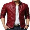 NOORA Lambskin Red Leather Jacket Men's Genuine Stylish & Fashionable Slim Fit Jacket