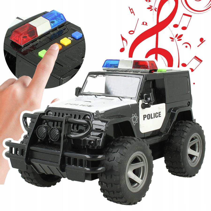 [PACZB][5] Police Jeep Car with Motor, Sound, LED Lights Z1104