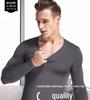 Herren Slim Fit Langarm Thermische V-Ausschnitt und Rundhals Tops