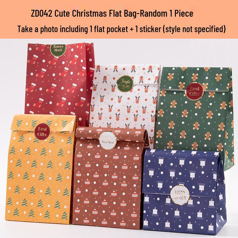 Creative Children's Christmas Gift Bag with Safe Apple Candy - Handheld Paper Packaging Box