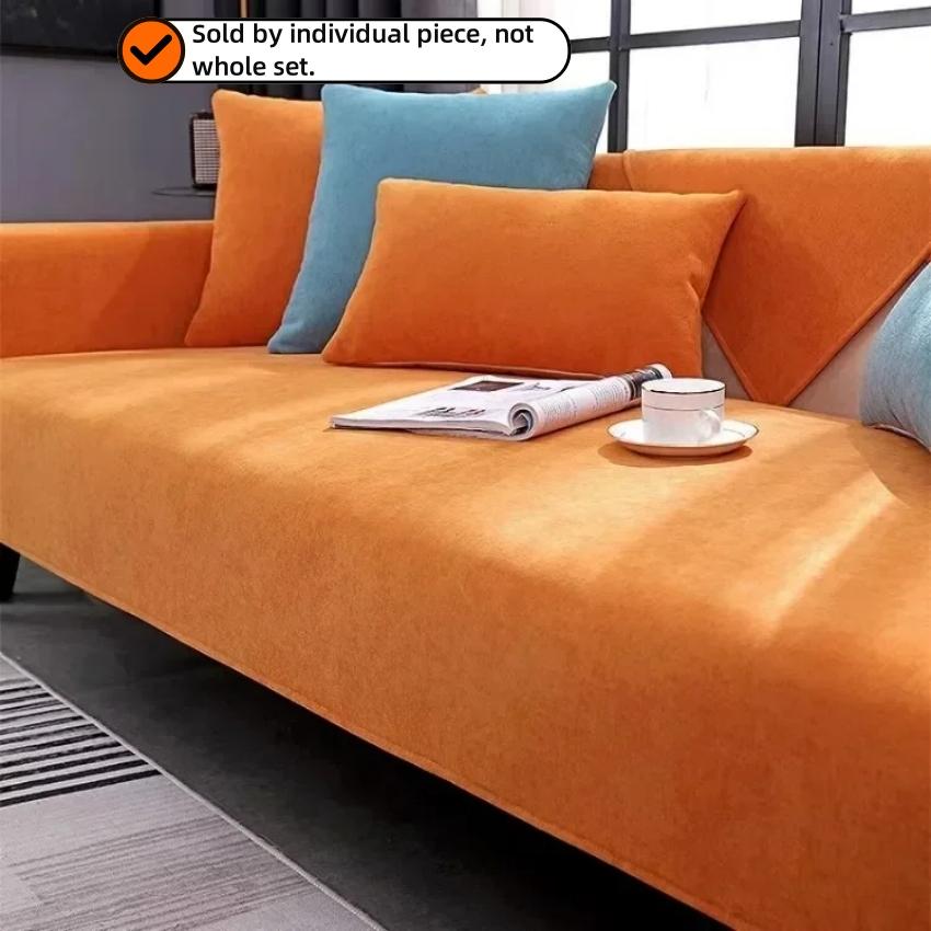 Simplized Solid Chenille Sofa Cover for Living Room Non-Slip Sofa Cushion Cover Four Seasons Universal Couch Protector Covers