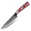 Damascus Steel Kitchen Chef Knives Fruit Cutter Utility Knife Color Wood Handle Cooking Tools