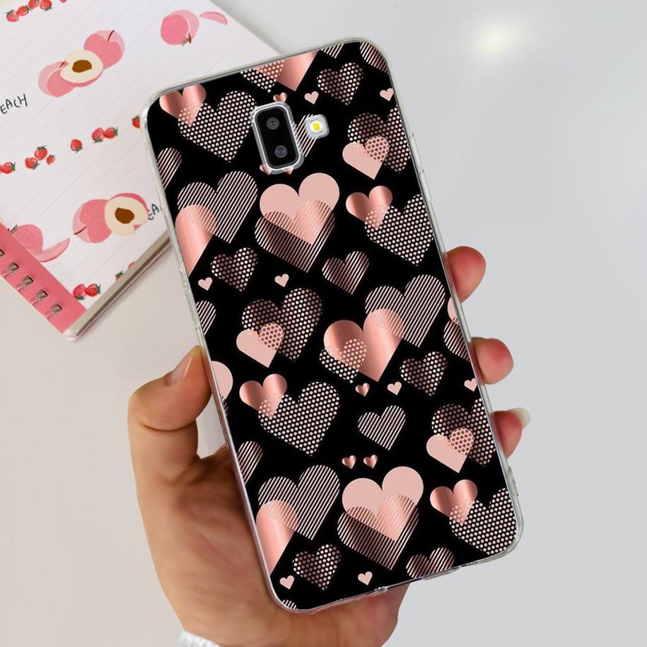 For Samsung J6 Plus Case J6 2018 J600F J610F Cover Luxury Marble Butterfly Clear Soft Cases For Samsung Galaxy J 6 J6+ 2018 Capa